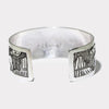Silver stamp bracelet by Navajo