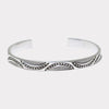 Silver stamp bracelet by Steve Yellowhorse