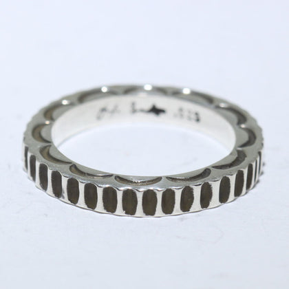 Silver Ring by Lyle Secatero- 8