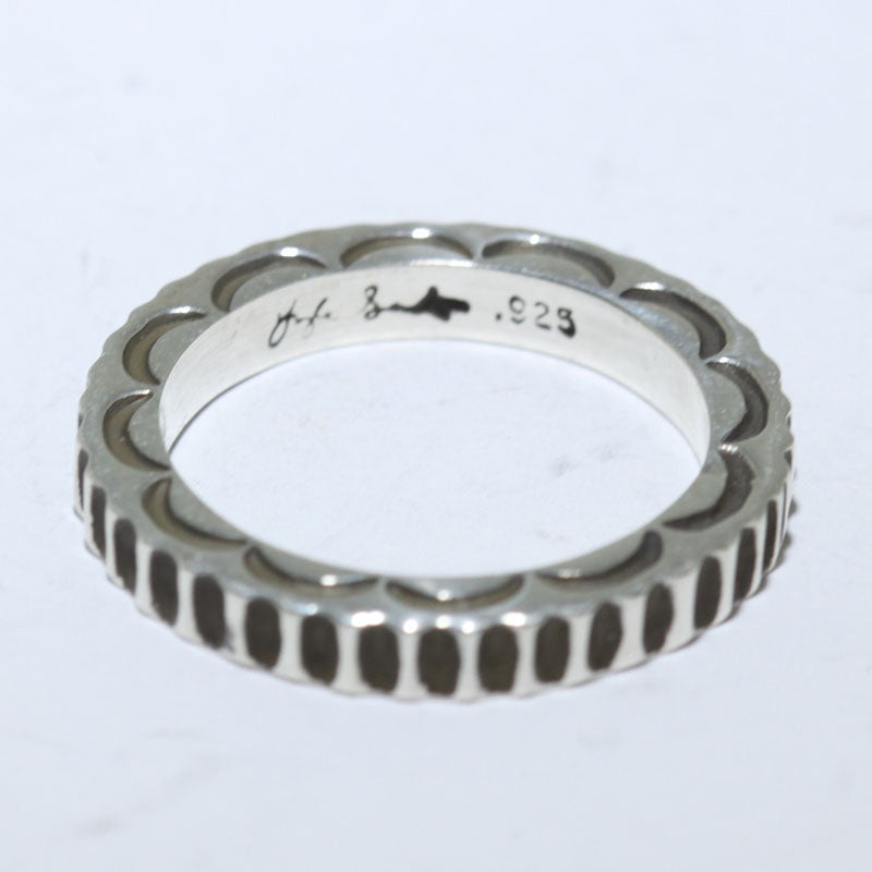 Silver Ring by Lyle Secatero- 8