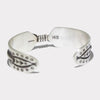 Feather silver bracelet by Herman Smith