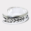 Sterling silver Hopi bracelet by Berra Tawahongva