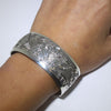 Silver stamp bracelet by Navajo