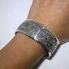 Silver stamp bracelet by Navajo