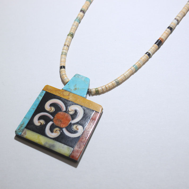Heishi necklace by Mary Tafoya