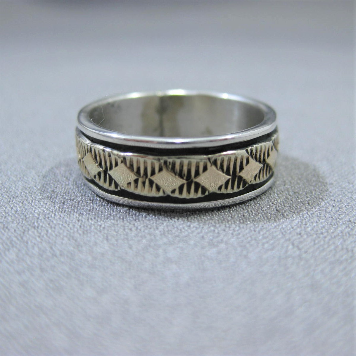 14K & Silver Ring by Bruce Morgan