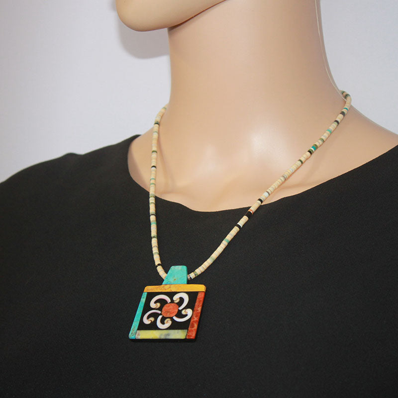 Heishi necklace by Mary Tafoya