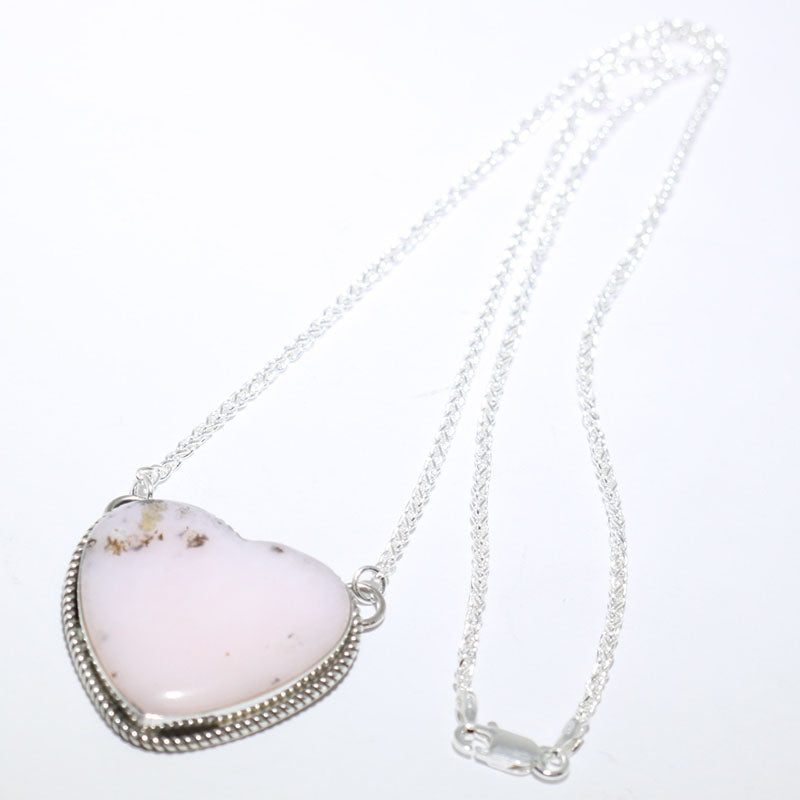 Pink Opal Necklace by Fred Peters