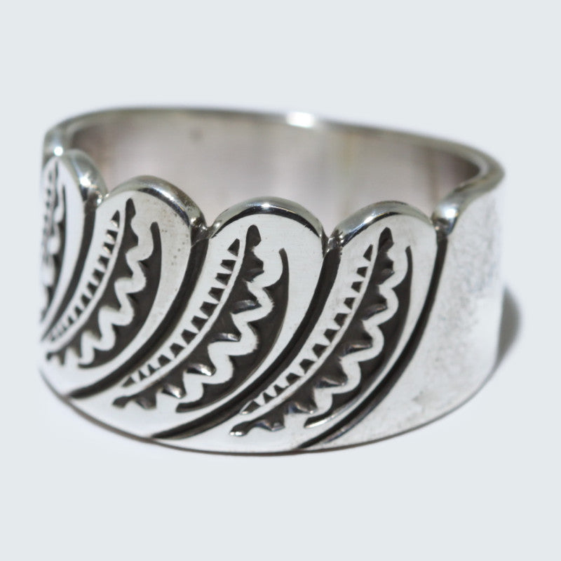 Silver ring by Steve Yellowhorse size11.5