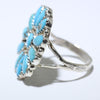 Turquoise Ring by Navajo size 9