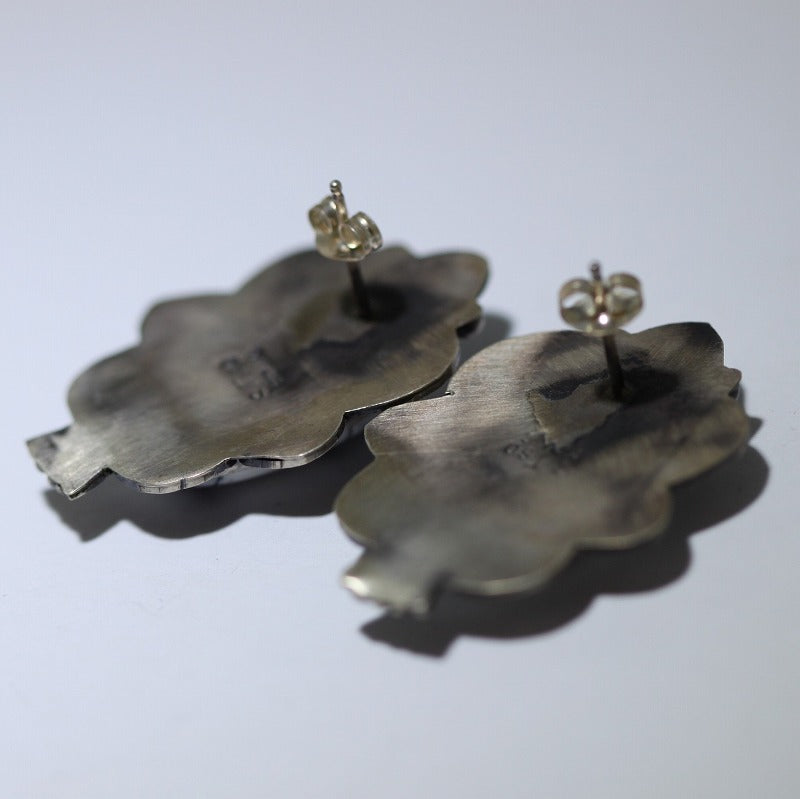 White Buffalo Earring by Sheila Tso
