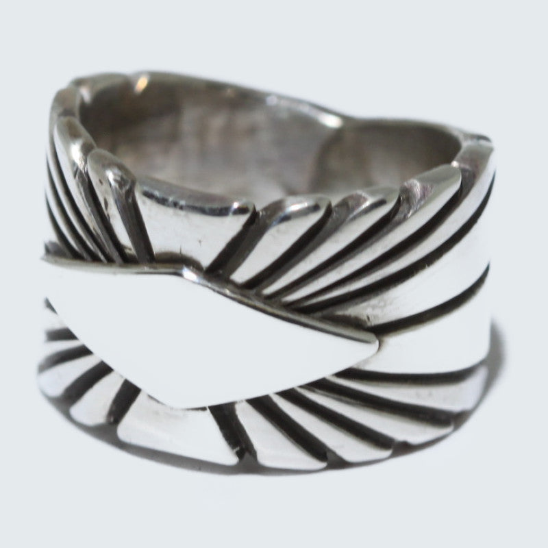 Silver ring by Lutricia Yellowhair size 5