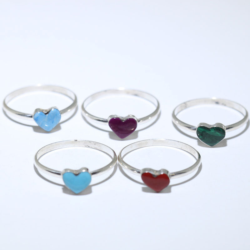 Malachite Heart Ring by Navajo