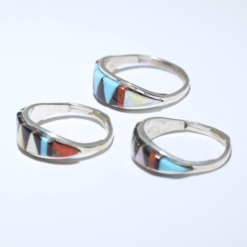 Inlay Turquoise Ring by Navajo