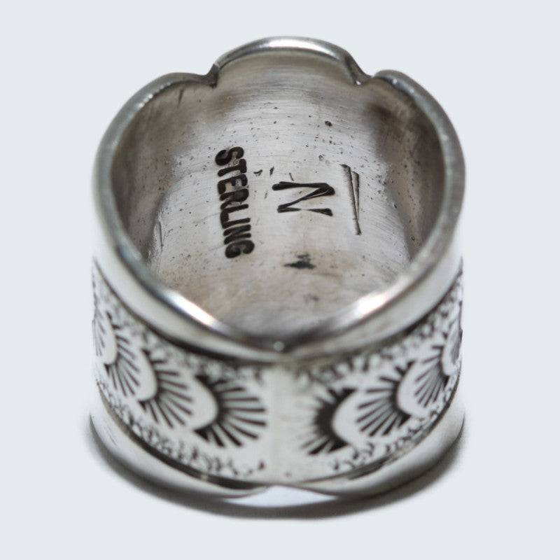 Silver ring by Navajo size 4