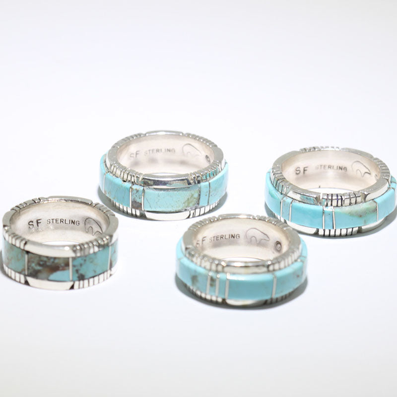 Turquoise Inlay Ring by Steve Francisco