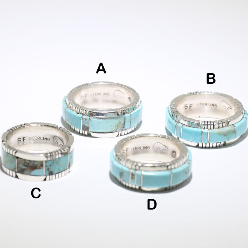 Turquoise Inlay Ring by Steve Francisco