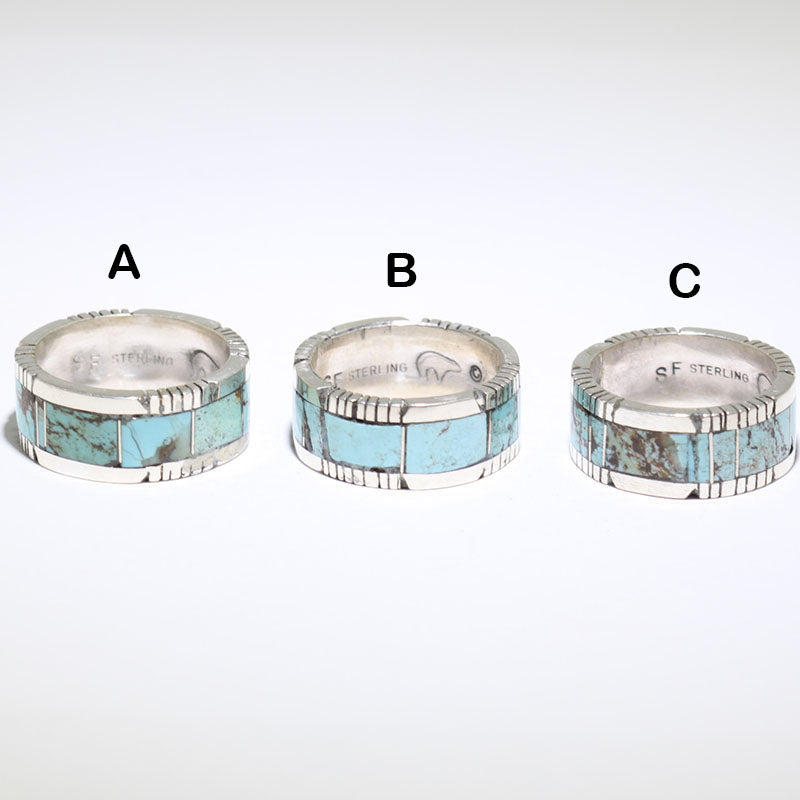 Turquoise Inlay Ring by Steve Francisco