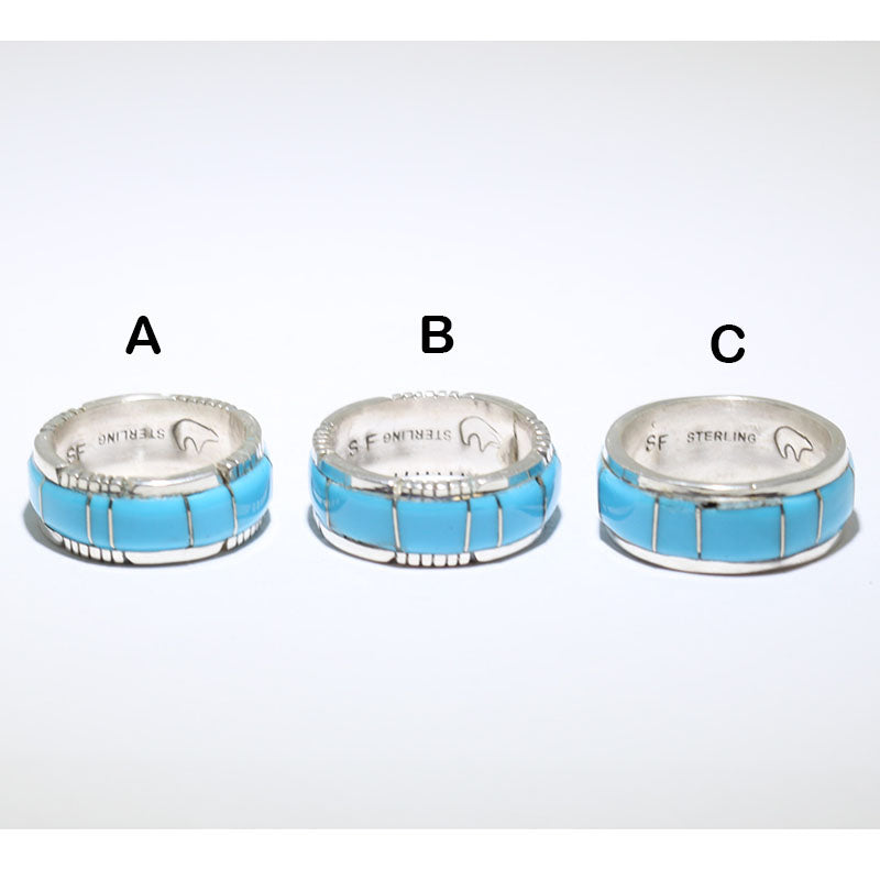 Turquoise Inlay Ring by Steve Francisco