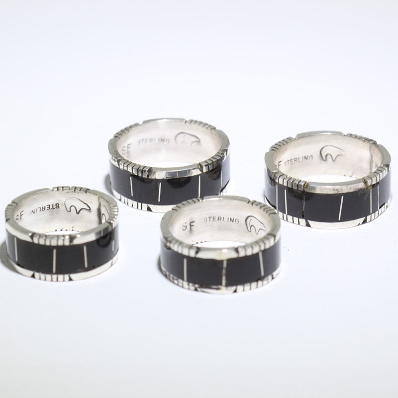 Onyx Inlay Ring by Steve Francisco