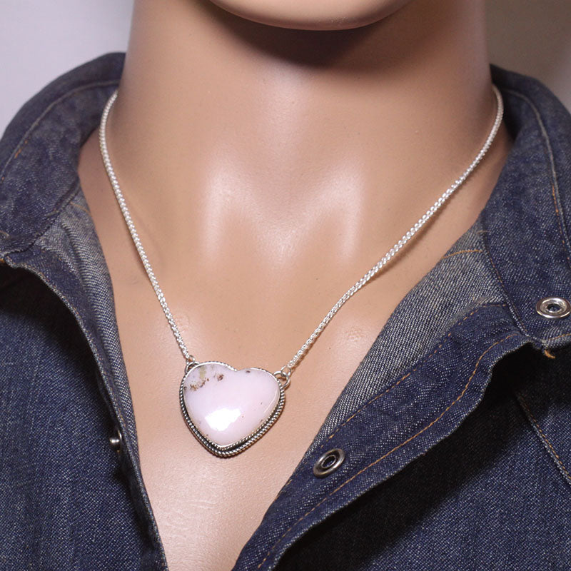 Pink Opal Necklace by Fred Peters
