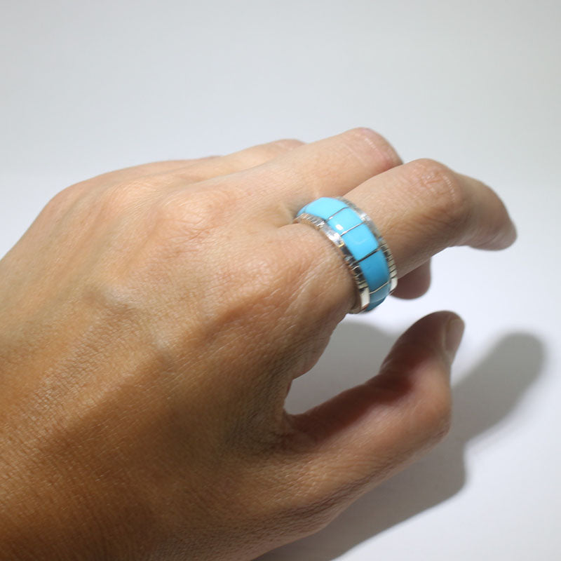 Turquoise Inlay Ring by Steve Francisco