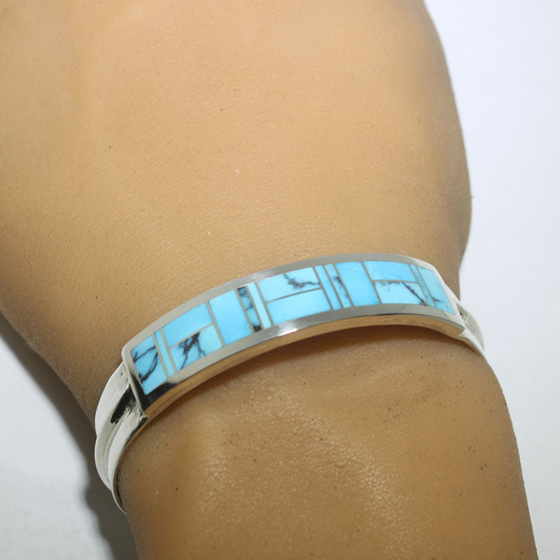 Inlay Bracelet by Curtis Manygoats 5-1/4"