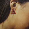 Coral Earrings by Shelia Tso