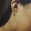 Silver Hoop Earrings by Navajo