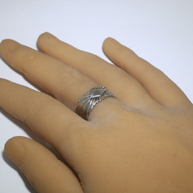 Silver ring by Navajo size 10