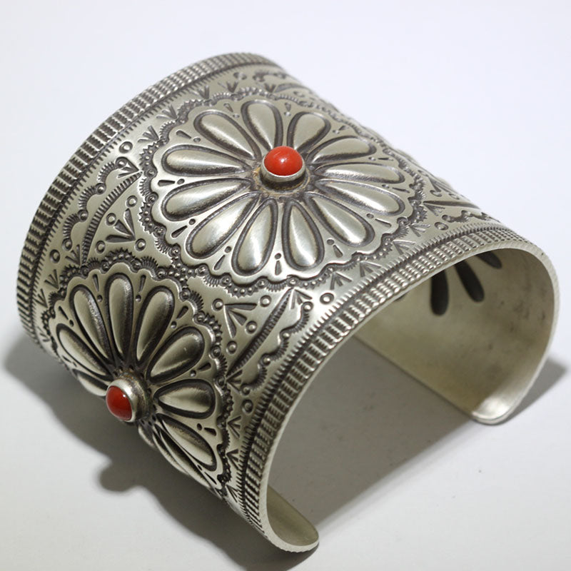 Coral Bracelet by Herman Smith 5-3/8"