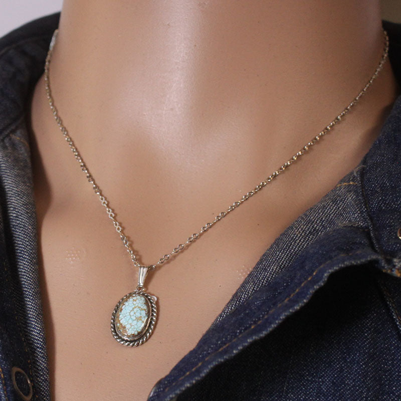 Number 8 Pendant by Robin Tsosie