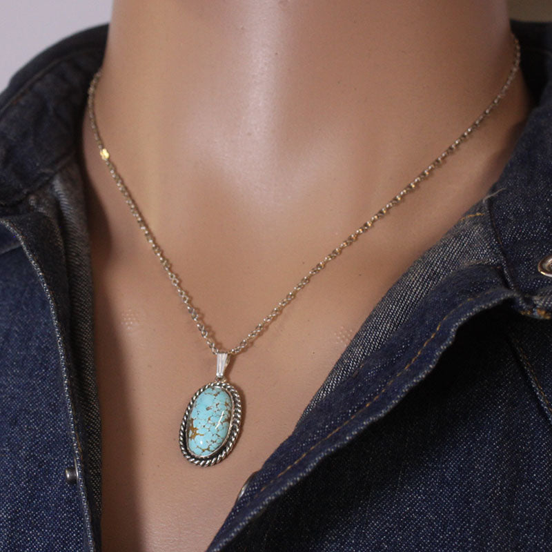 Number 8 Pendant by Robin Tsosie
