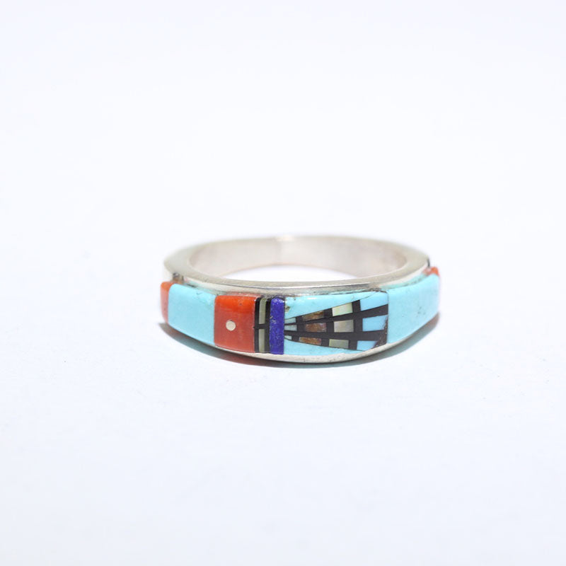 Micro Inlay Ring by Erwin Tsosie size 8