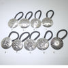 Silver concho hair tie holder