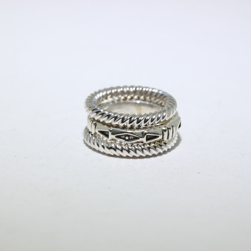 3 Set Silver Ring by Jennifer Curtis