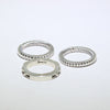 3 Set Silver Ring by Jennifer Curtis