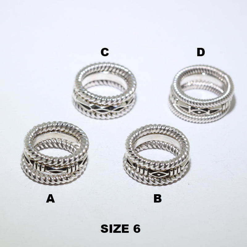 3 Set Silver Ring by Jennifer Curtis