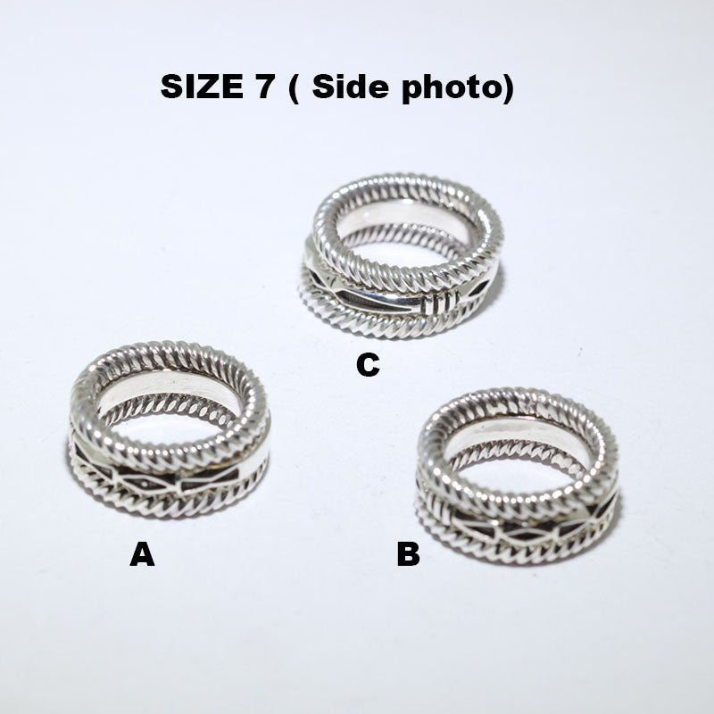 3 Set Silver Ring by Jennifer Curtis