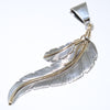 Feather pendant by Harvey Mace (silver or gold)