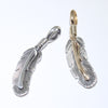 Feather pendant by Harvey Mace (silver or gold)