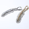 Feather pendant by Harvey Mace (silver or gold)
