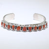 Coral Bracelet by Phillip Yazzie 5-3/8"