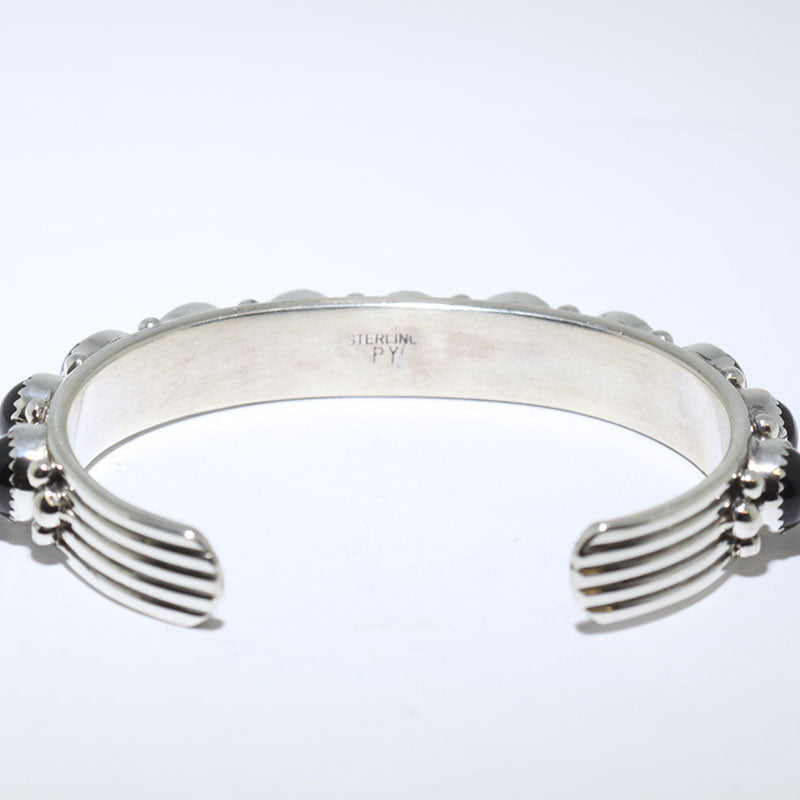 Onyx Bracelet by Phillip Yazzie 5-3/8"