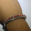 Coral Bracelet by Phillip Yazzie 5-3/8"