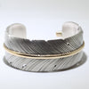 Feather bracelet by Harvey Mace (1.0") (silver or gold)