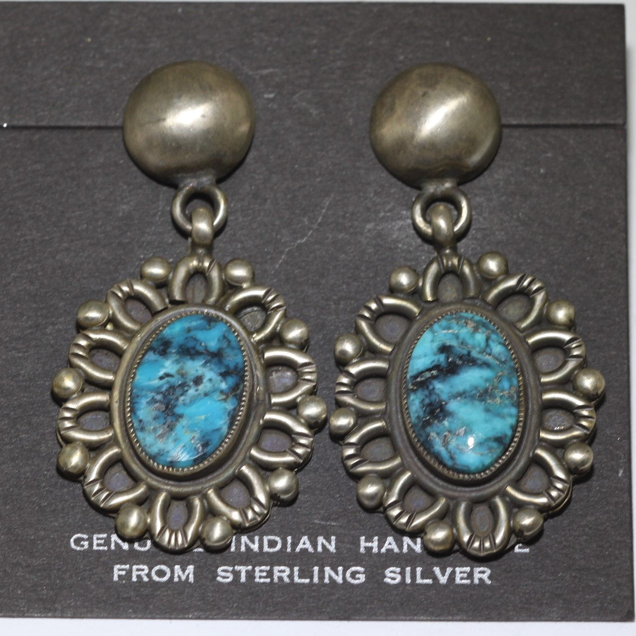 Apache Blue Earring by Calvin Martinez