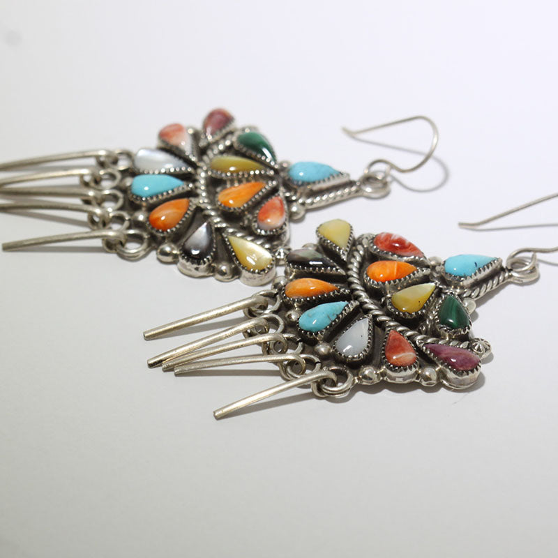 Cluster earrings by Phyllis Coonsis