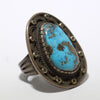 Morenci Turquoise Ring by Calvin Martinez Size 8.5