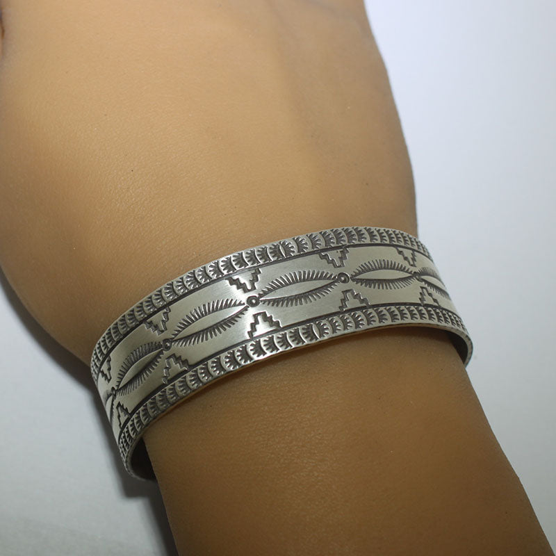 Silver Bracelet by Navajo 6"